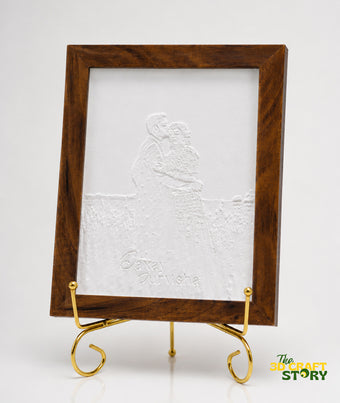 Custom LED Lithophane Photo Frame | RGB Light | Wooden Finish | Personalized Gift