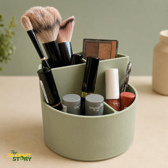 Multi-Compartment Desk Organizer | Makeup Brush Holder | Stationery Storage Organizer | 3D Printed Desk Accessory