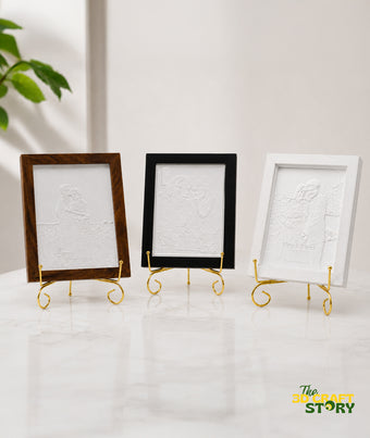 Custom LED Lithophane Photo Frame | RGB Light | Wooden Finish | Personalized Gift