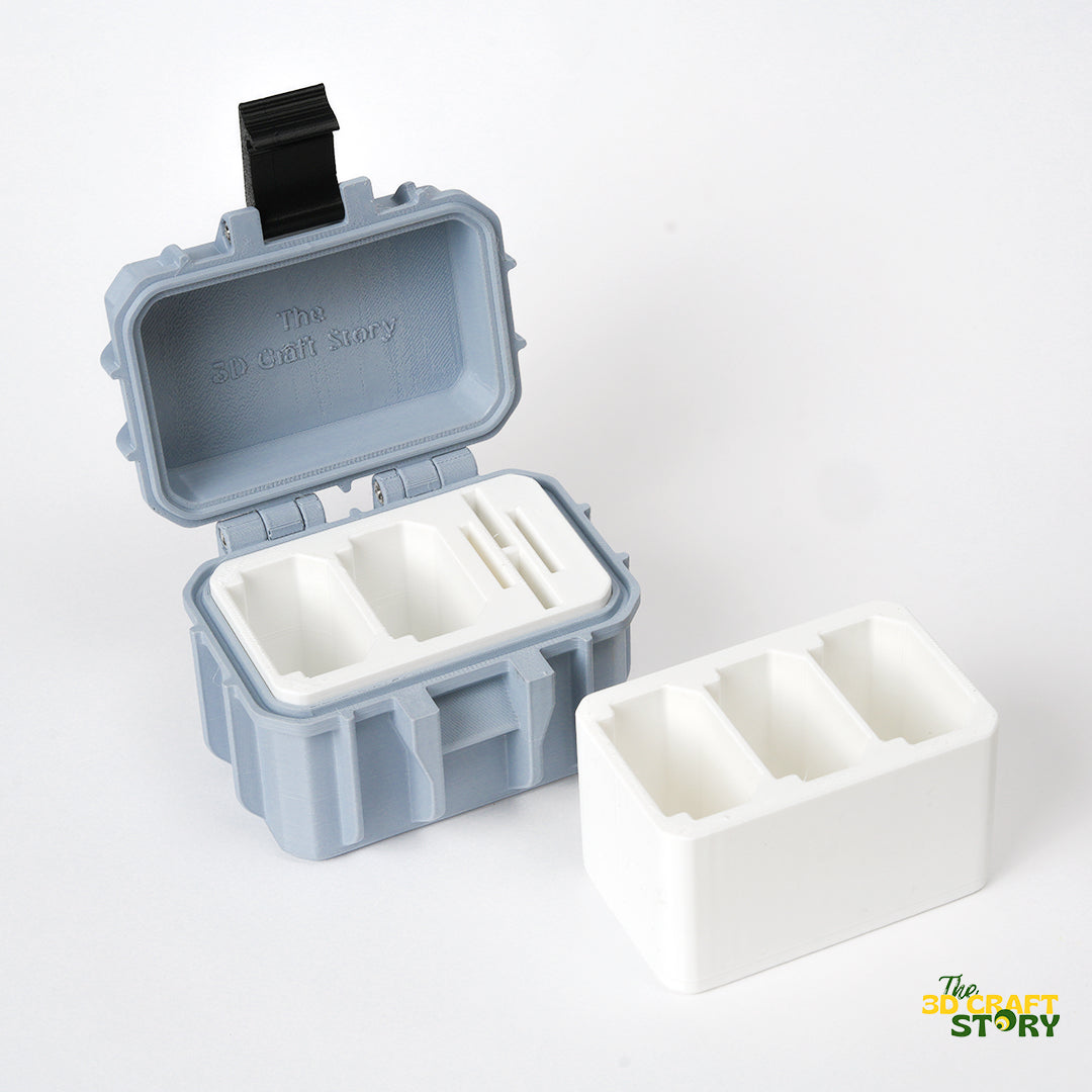 2 Camera Battery + Card Case | Sony / Canon / Nikon Camera Battery | Custom 3D Printed