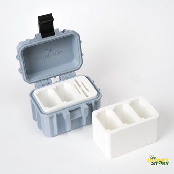 2 Camera Battery + Card Case | Sony / Canon / Nikon Camera Battery | Custom 3D Printed
