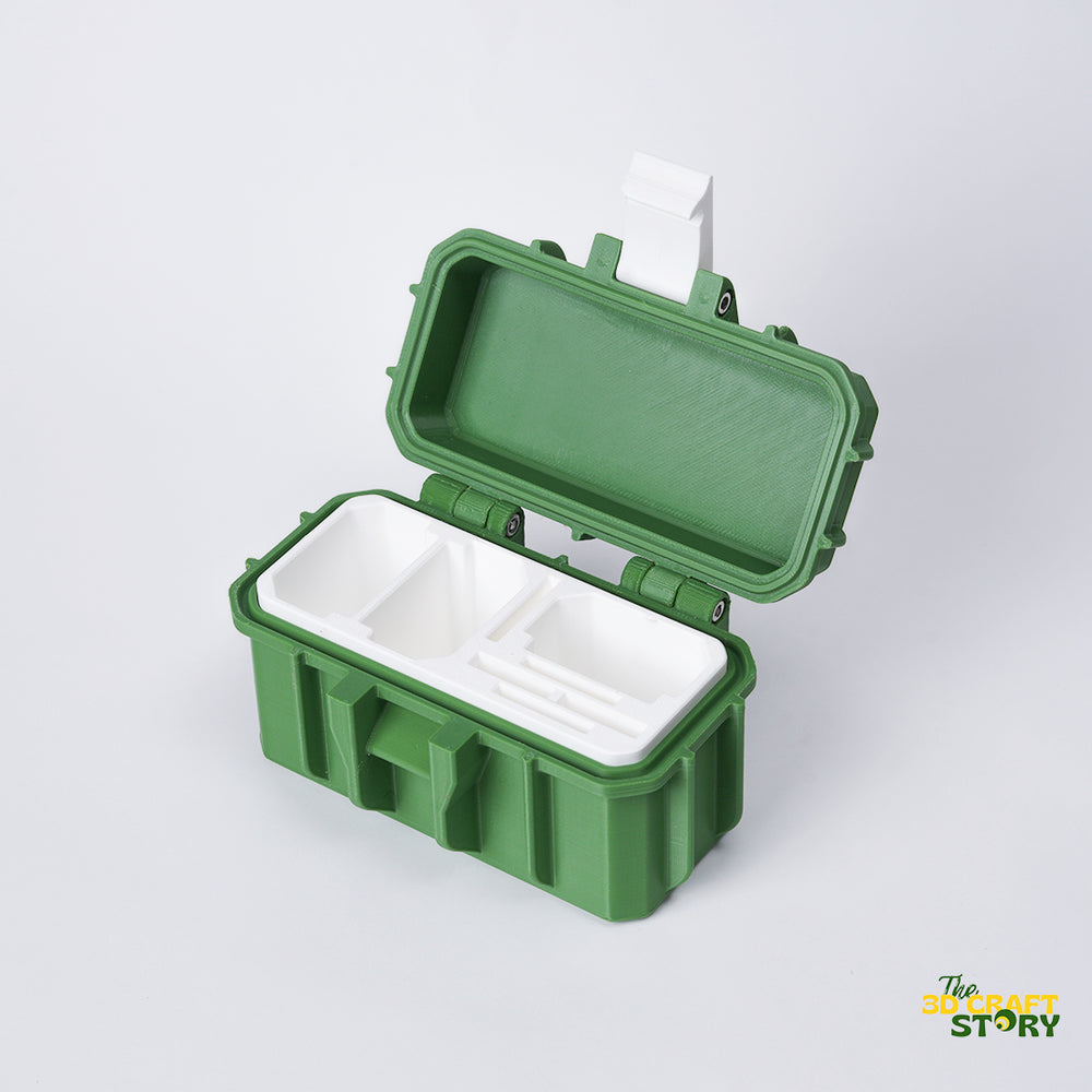 3D printed 3 camera battery and memory card case for photographers