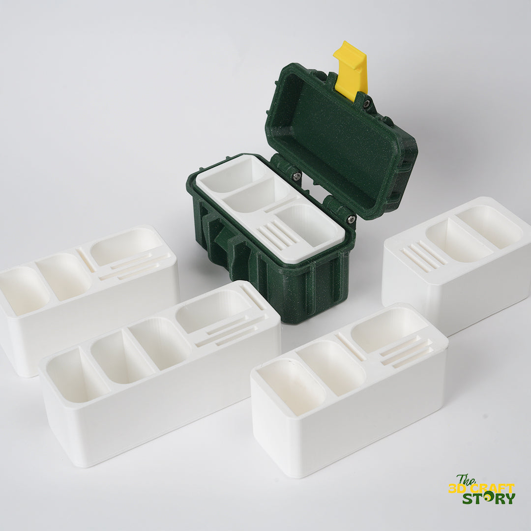 3 Camera Battery + Card Case | Sony / Canon / Nikon Camera Battery | Custom 3D Printed