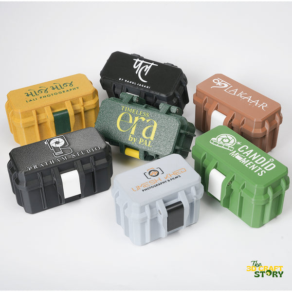3D printed 4 camera battery and memory card case for photographers