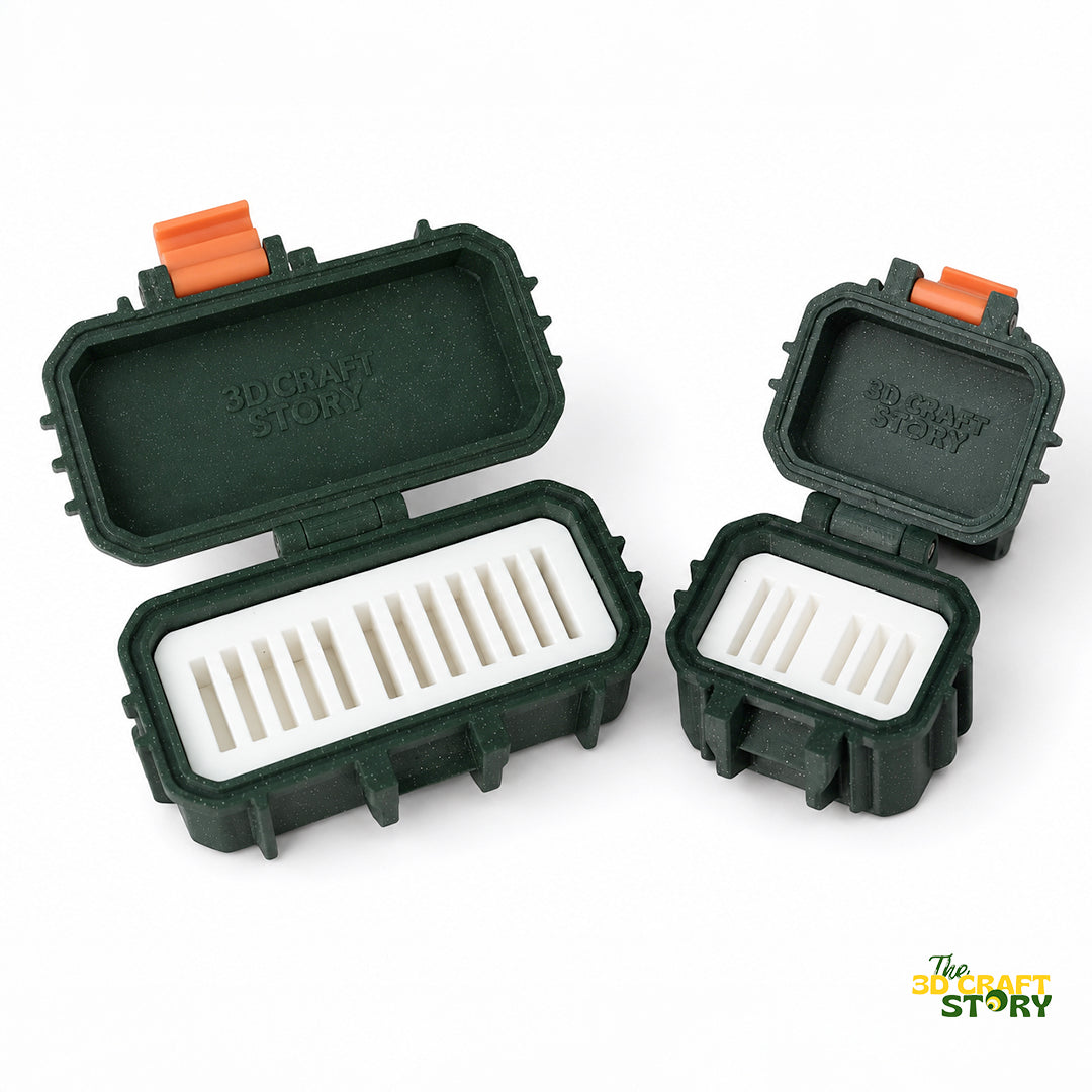 Memory Card Case | 6 & 12 Slot | SD / Type-A / Type-B | Custom 3D Printed