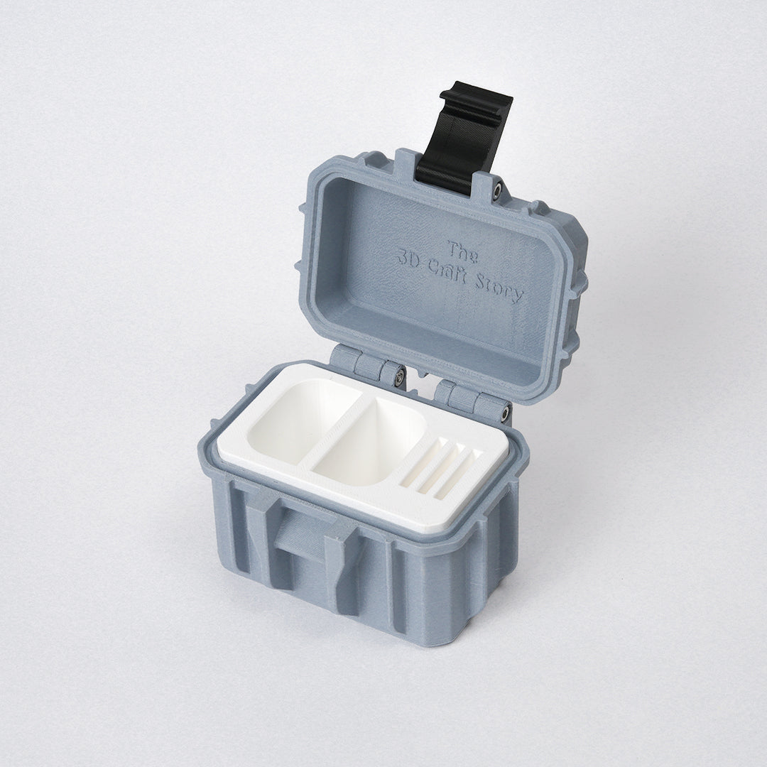 3D printed 2 camera battery and memory card case for photographers