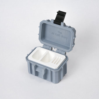 3D printed 2 camera battery and memory card case for photographers