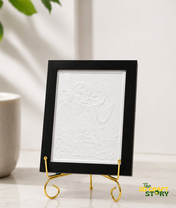 Custom LED lithophane photo frame personalized gift with RGB light
